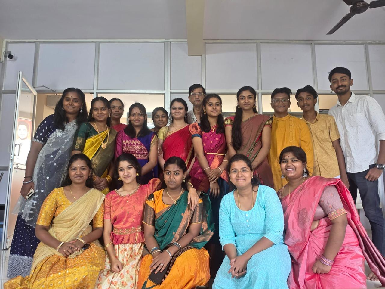 FA students and faculty at an annual celebration